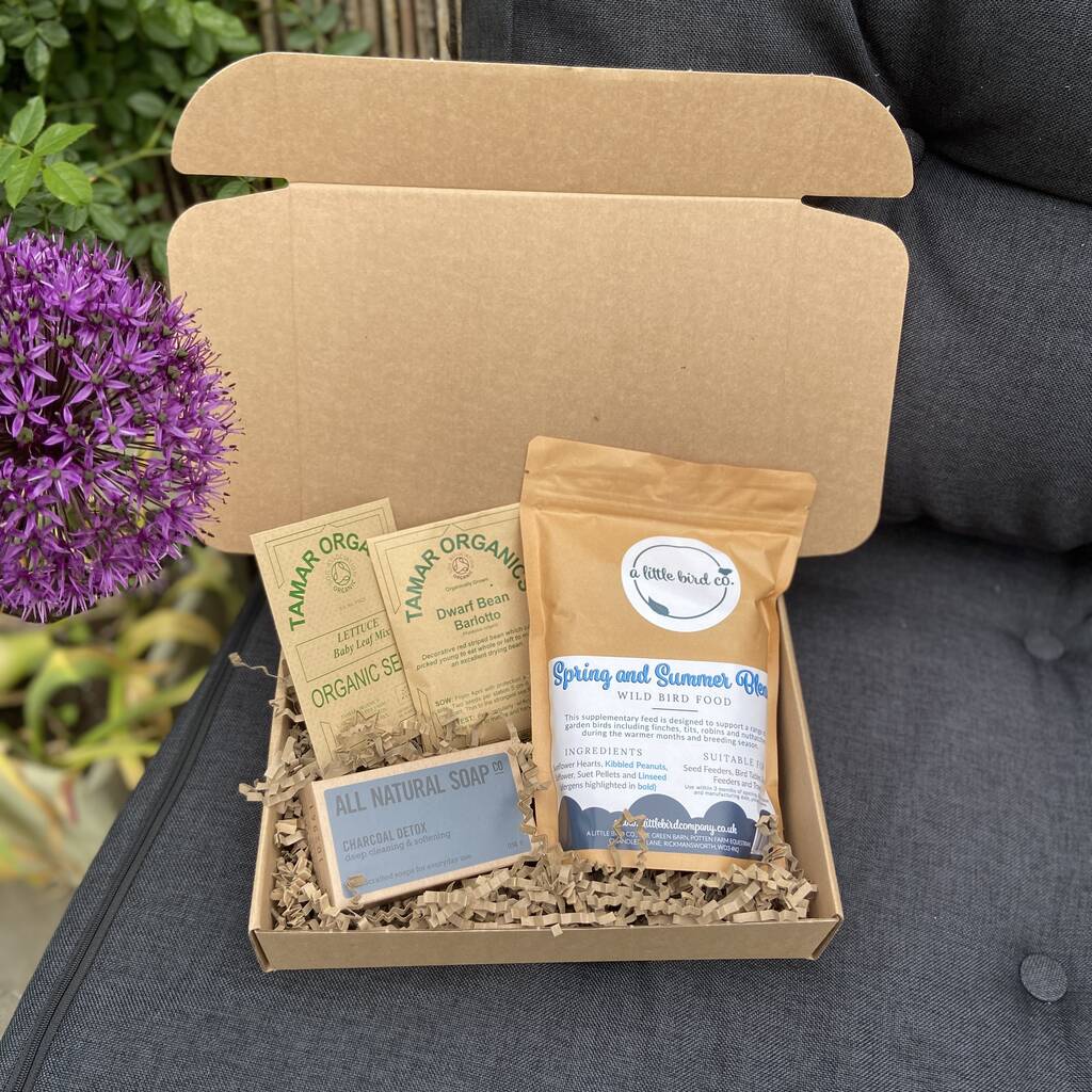 Vegetable And Bird Seed Gift Set For Gardeners By The Wise House