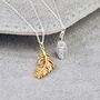 18ct Gold Floating Feather Necklace, thumbnail 4 of 10