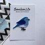 Blue Bird Iron On Patch, thumbnail 3 of 3