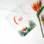 Tropical Hothouse Wedding Table Number, thumbnail 1 of 4