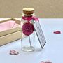 Tiny Pink Rose In A Bottle Personalised Mother’s Day Gift, thumbnail 6 of 12
