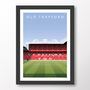 Manchester United Old Trafford From Centre Circle Print, thumbnail 6 of 6