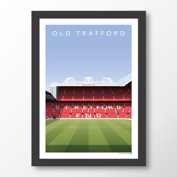 Manchester United Old Trafford From Centre Circle Print, 6 of 6