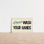 Please Wash Your Hands Retro Bathroom Print, thumbnail 5 of 8