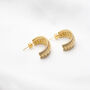 Sai Gold Plated Earrings, thumbnail 3 of 3