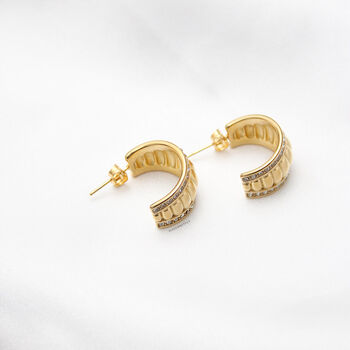 Sai Gold Plated Earrings, 3 of 3