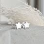Merry Christmas Star Stud Earrings, thumbnail 5 of 7