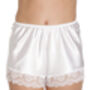 English Made White Satin Lace Camisole Set With French Knickers Ladies Size 8 To 28 UK, thumbnail 5 of 8