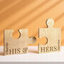 Personalised His And Hers Jigsaw Piece, thumbnail 4 of 5