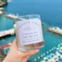 Coastal Scented Candle Smells Like A Walk On The Beach, thumbnail 1 of 3