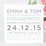 Personalised Typography Engagement Card, thumbnail 2 of 10