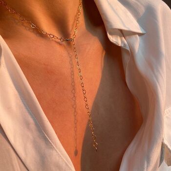 Hearts Love Chain Necklace In Sterling Silver, 3 of 12