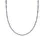 Sterling Silver Large Tennis Necklace 3mm, thumbnail 3 of 9