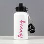 Personalised Pink Name Water Bottle, thumbnail 3 of 3