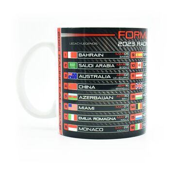Formula One Racing Calendar 2023 Mug, 4 of 7