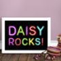 Personalised Kids Neon Sign Print, thumbnail 3 of 9