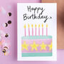 Happy Birthday Cake Card, thumbnail 1 of 2