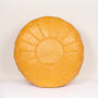Moroccan Coloured Leather Pouffe, thumbnail 3 of 12