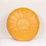 Moroccan Coloured Leather Pouffe, thumbnail 2 of 12