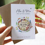 Wildflower Magnet Save The Date Card, thumbnail 4 of 10