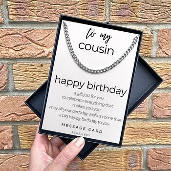 Cuban Chain Perfect For Male Cousin's Birthday Wishes, 5 of 6