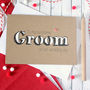 To My Handsome Groom Wedding Day Card From Bride, thumbnail 1 of 5