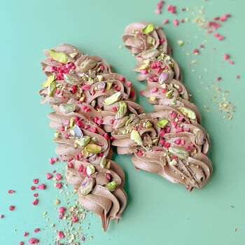 Raspberry And Pistachio Chocolate Truffle Letter, 3 of 6