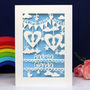 Personalised Twins Papercut Card, thumbnail 5 of 6
