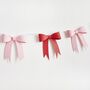 Pink And Red 3D Bow Garland Two.5m, thumbnail 1 of 2