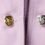 Comedy Tragedy Cufflinks 18ct Gold On Sterling Silver, thumbnail 2 of 2