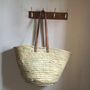 Handmade French Market Baskets Long Leather Handles, thumbnail 1 of 7