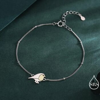 Robin Bird Bracelet In Sterling Silver, 2 of 12