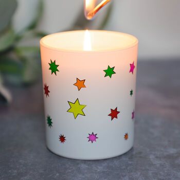 Popart Stars Scented Natural Wax Candle, 2 of 7