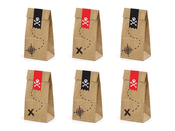 Pirate Map Party Bags X Six, 3 of 5