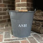 Fireside Ash Bucket In French Grey, thumbnail 1 of 5