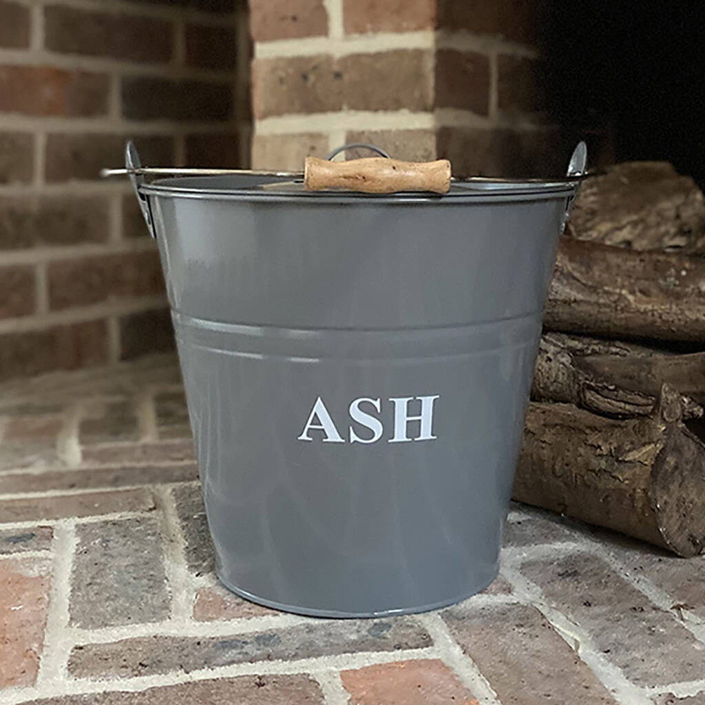 Fireside Ash Bucket In French Grey, 1 of 5