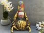 Drunken Crab Wine Bottle Holder Aged Gold Freestanding, thumbnail 2 of 12