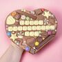 Valentines Day Personalised Message Chocolate Heart, thumbnail 1 of 6