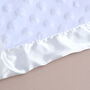 Personalised White Bubble Blanket For Newborn, thumbnail 3 of 8