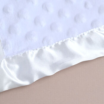 Personalised White Bubble Blanket For Newborn, 3 of 8