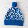 Bright Leopard Knitted Pom Pom Hat, thumbnail 6 of 11