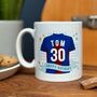 Father's Day Football Strip Mug, thumbnail 6 of 8