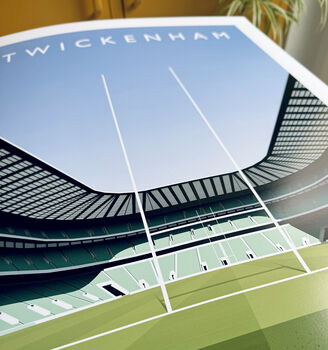 Twickenham Stadium England Rugby Poster, 3 of 9