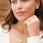 Large Pearl Pendant Necklace In Sterling Silver And Gold Vermeil, thumbnail 5 of 11