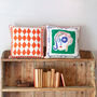 Piped Linen Cushion Cover 'The Woman's Head', thumbnail 1 of 5