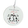 Personalised Girlfriend Ceramic Ornament With Name, thumbnail 2 of 7