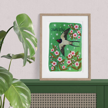 Swallow Bird Art Print, 5 of 8