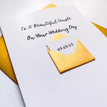Personalised Congratulations On Your Wedding Card, 4 of 7