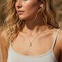 Gold Vermeil Ammonite Charm Necklace, thumbnail 1 of 10