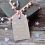 Personalised Gold Foiled Wedding Tag, thumbnail 2 of 5